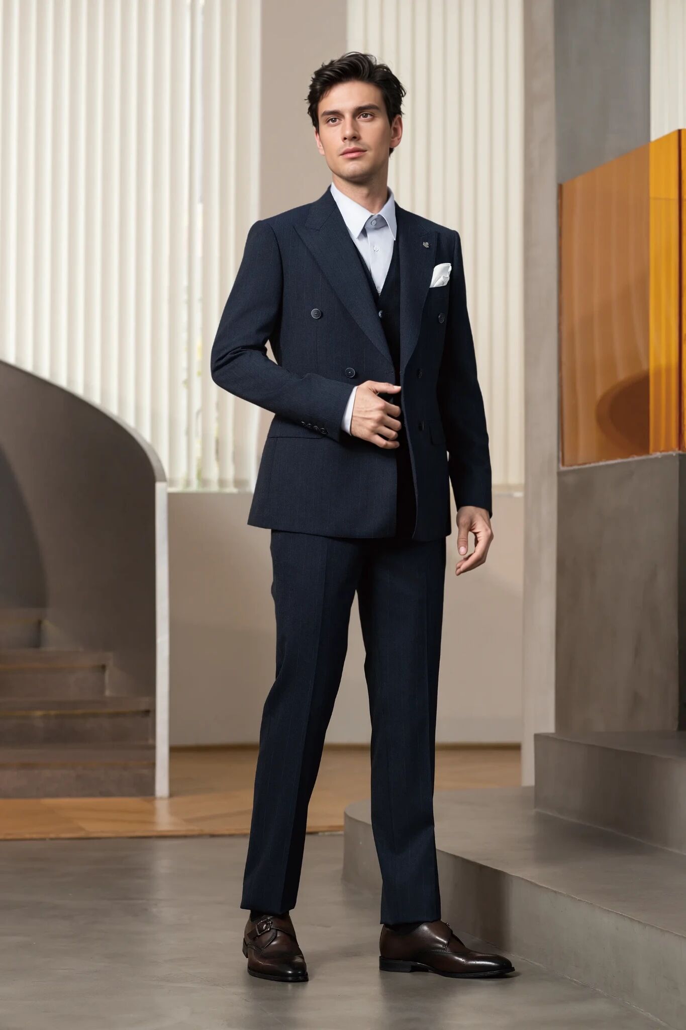 2025 タクシードグレイッシュブラックスーツ6605、中国の2025 タクシー